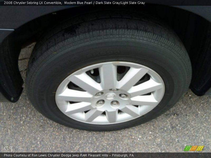 Modern Blue Pearl / Dark Slate Gray/Light Slate Gray 2008 Chrysler Sebring LX Convertible