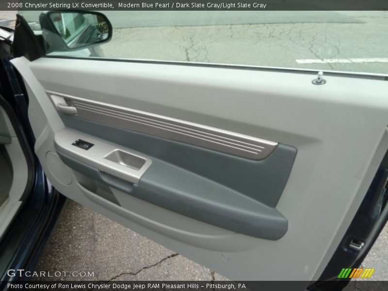 Modern Blue Pearl / Dark Slate Gray/Light Slate Gray 2008 Chrysler Sebring LX Convertible