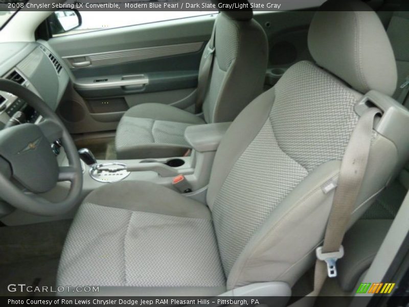 Modern Blue Pearl / Dark Slate Gray/Light Slate Gray 2008 Chrysler Sebring LX Convertible