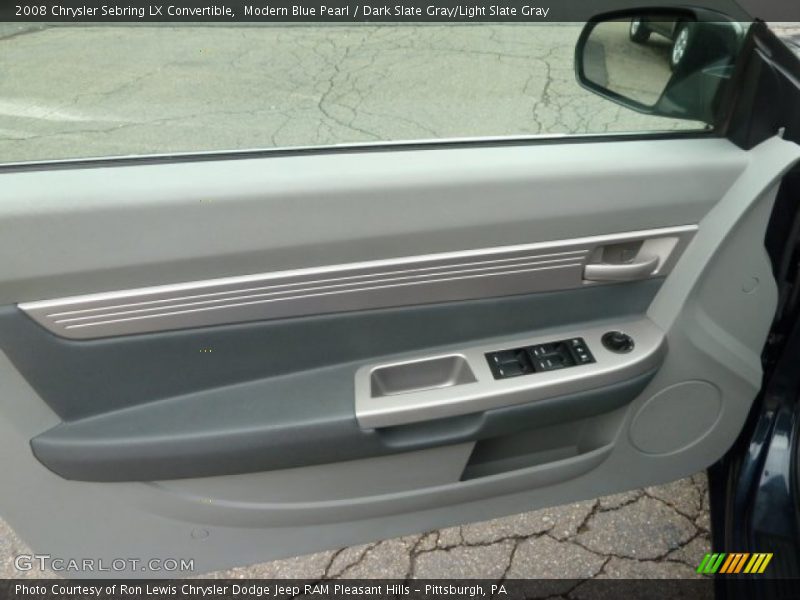 Modern Blue Pearl / Dark Slate Gray/Light Slate Gray 2008 Chrysler Sebring LX Convertible