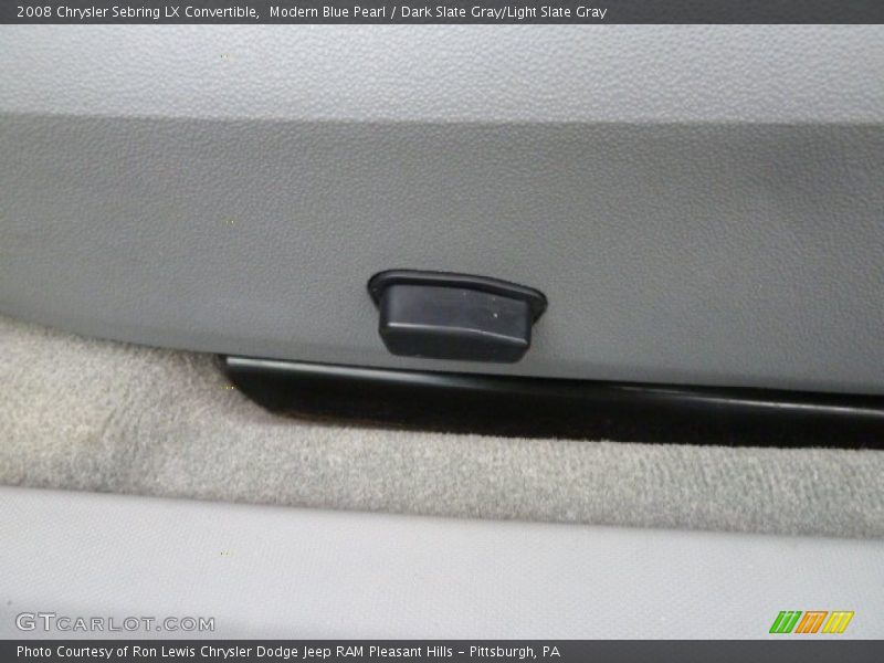 Modern Blue Pearl / Dark Slate Gray/Light Slate Gray 2008 Chrysler Sebring LX Convertible