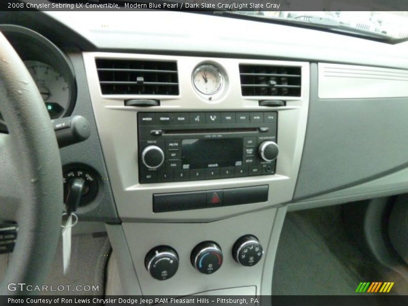 Modern Blue Pearl / Dark Slate Gray/Light Slate Gray 2008 Chrysler Sebring LX Convertible