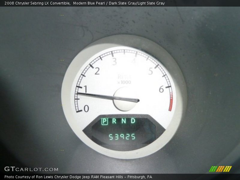 Modern Blue Pearl / Dark Slate Gray/Light Slate Gray 2008 Chrysler Sebring LX Convertible