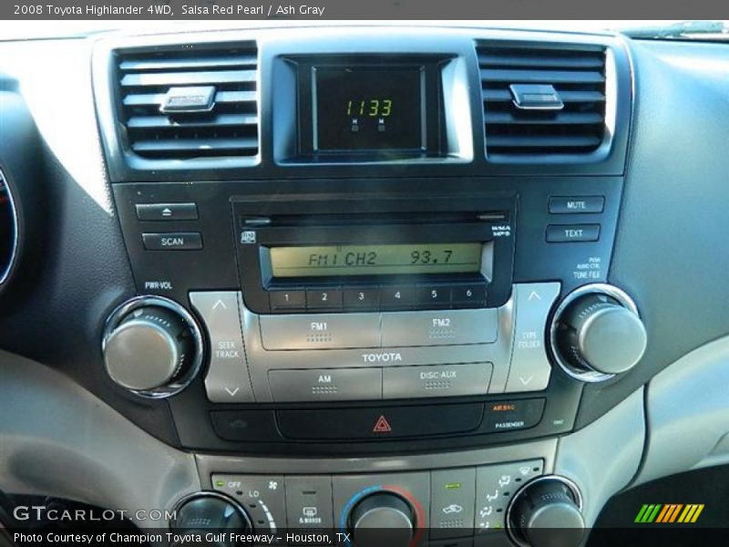 Salsa Red Pearl / Ash Gray 2008 Toyota Highlander 4WD