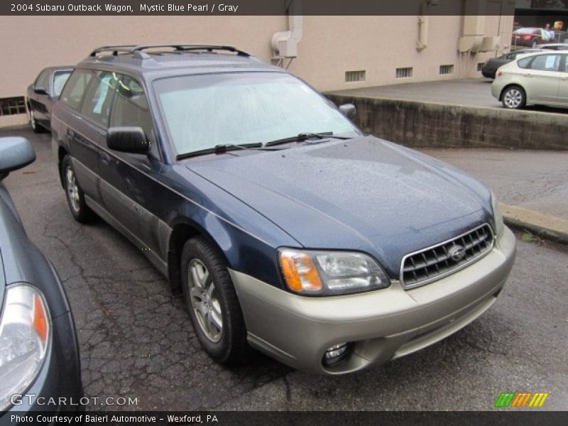 Mystic Blue Pearl / Gray 2004 Subaru Outback Wagon
