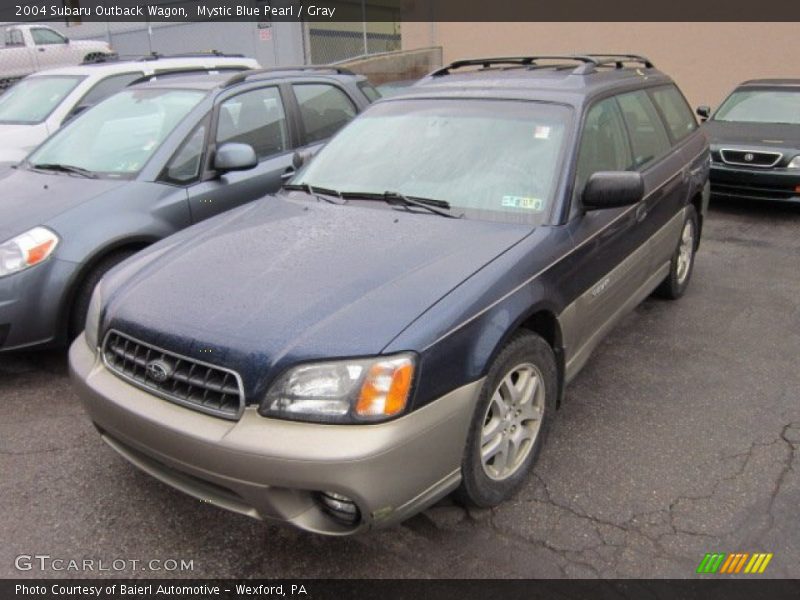 Mystic Blue Pearl / Gray 2004 Subaru Outback Wagon