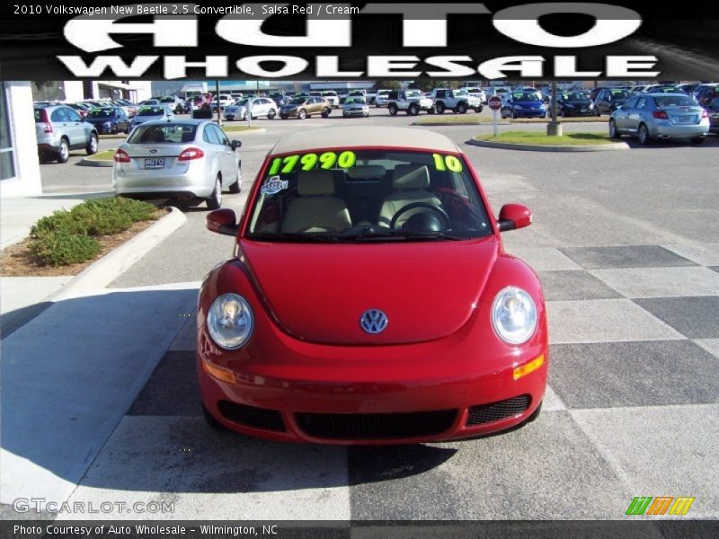 Salsa Red / Cream 2010 Volkswagen New Beetle 2.5 Convertible