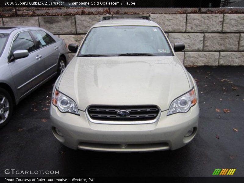 Champagne Gold Opalescent / Taupe 2006 Subaru Outback 2.5i Wagon