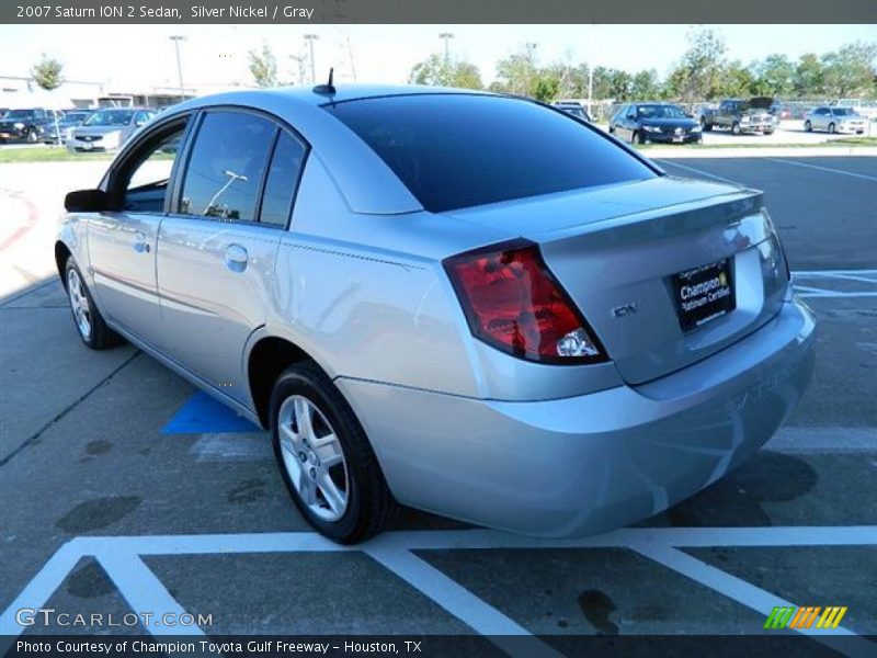 Silver Nickel / Gray 2007 Saturn ION 2 Sedan