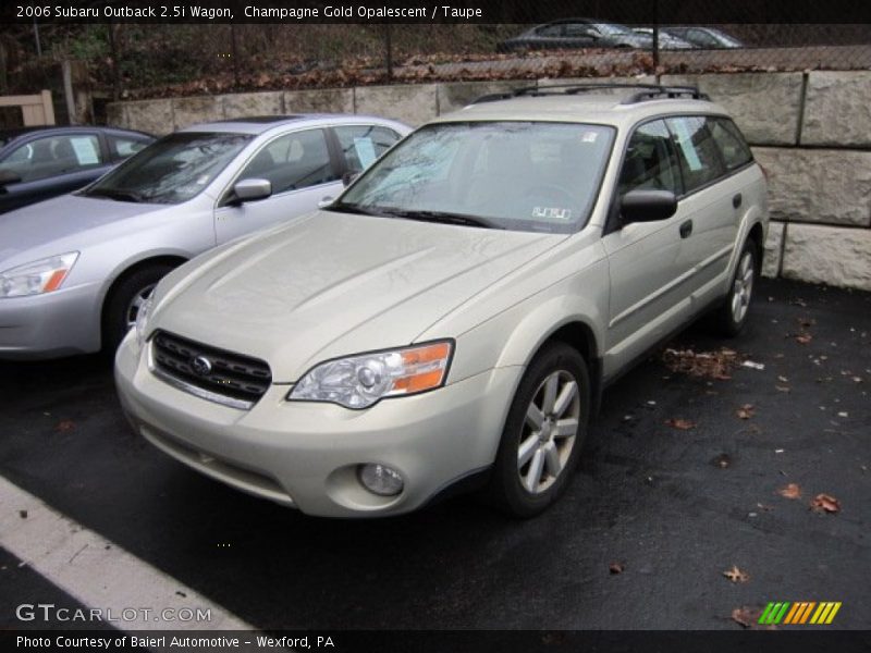 Champagne Gold Opalescent / Taupe 2006 Subaru Outback 2.5i Wagon