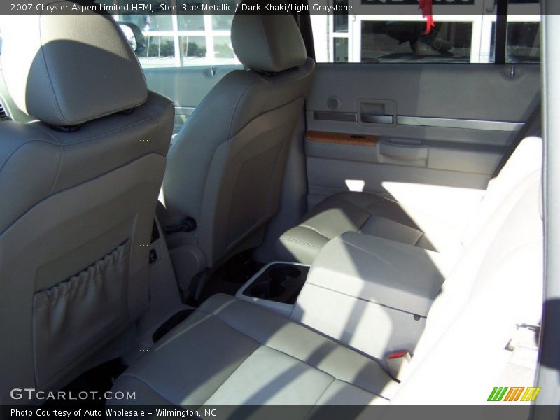 Steel Blue Metallic / Dark Khaki/Light Graystone 2007 Chrysler Aspen Limited HEMI
