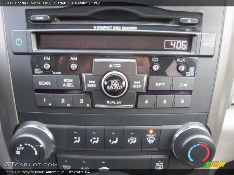Glacier Blue Metallic / Gray 2011 Honda CR-V SE 4WD