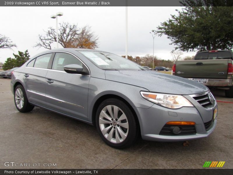 Eismeer Blue Metallic / Black 2009 Volkswagen CC VR6 Sport