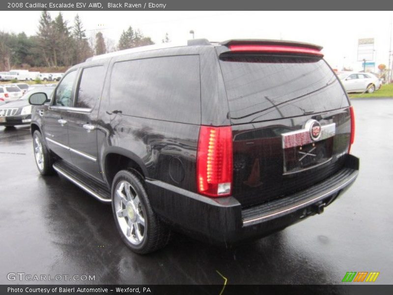 Black Raven / Ebony 2008 Cadillac Escalade ESV AWD