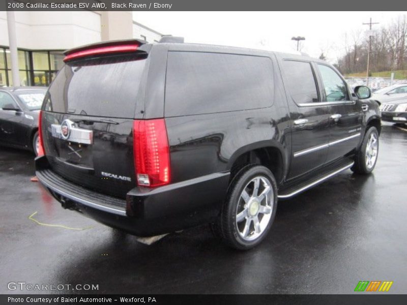 Black Raven / Ebony 2008 Cadillac Escalade ESV AWD