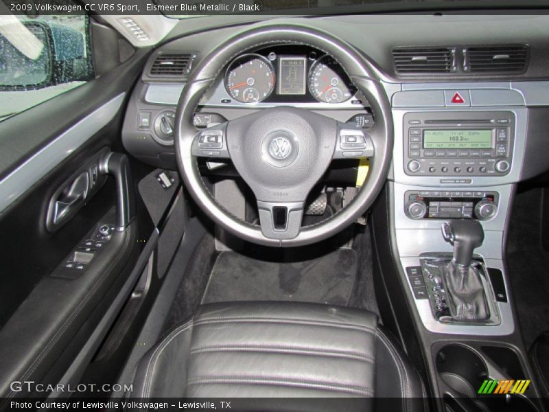 Eismeer Blue Metallic / Black 2009 Volkswagen CC VR6 Sport