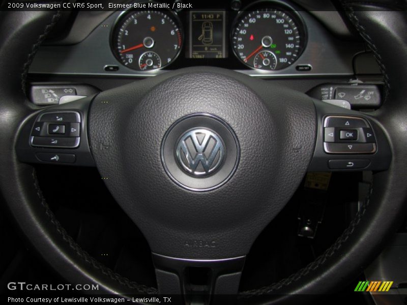 Eismeer Blue Metallic / Black 2009 Volkswagen CC VR6 Sport