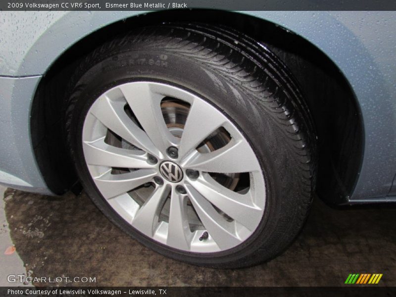Eismeer Blue Metallic / Black 2009 Volkswagen CC VR6 Sport