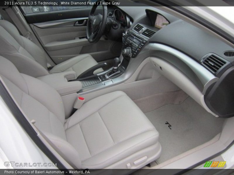 White Diamond Pearl / Taupe Gray 2011 Acura TL 3.5 Technology