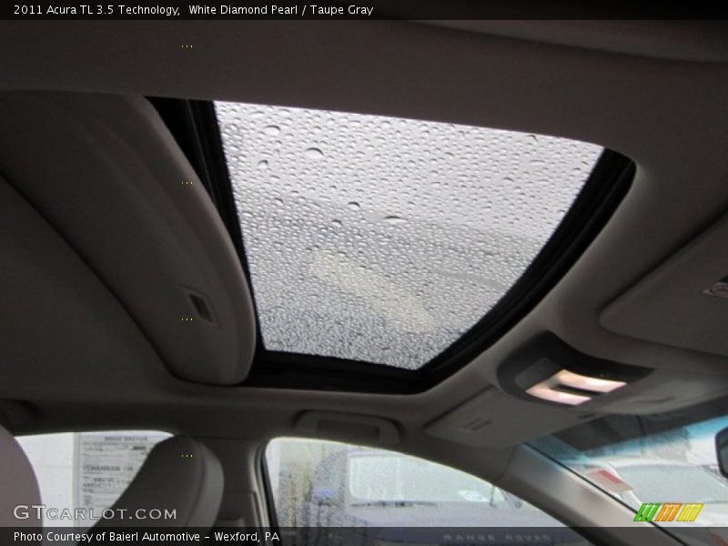 White Diamond Pearl / Taupe Gray 2011 Acura TL 3.5 Technology