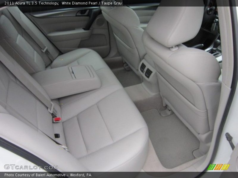 White Diamond Pearl / Taupe Gray 2011 Acura TL 3.5 Technology