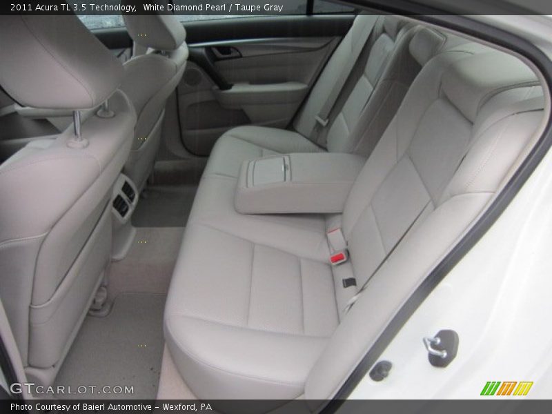 White Diamond Pearl / Taupe Gray 2011 Acura TL 3.5 Technology