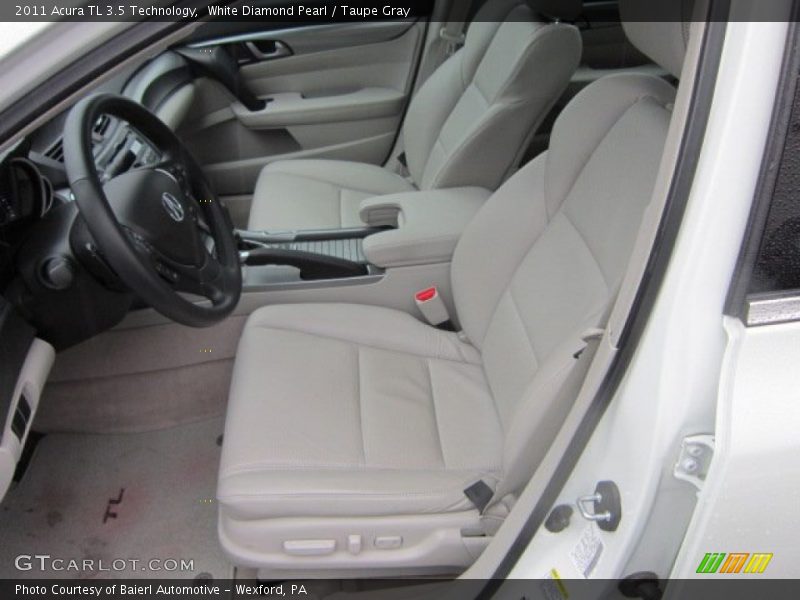 White Diamond Pearl / Taupe Gray 2011 Acura TL 3.5 Technology