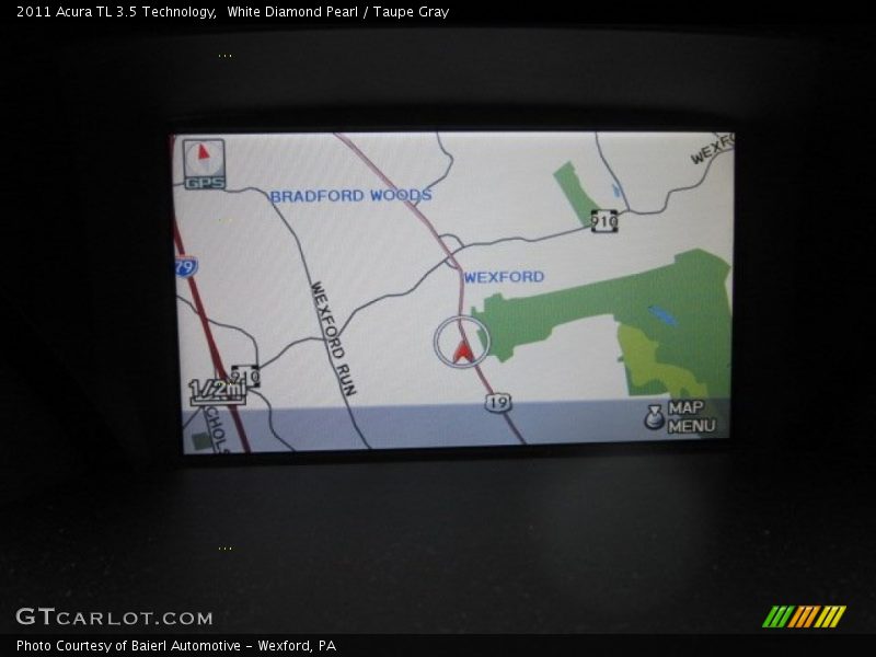 White Diamond Pearl / Taupe Gray 2011 Acura TL 3.5 Technology