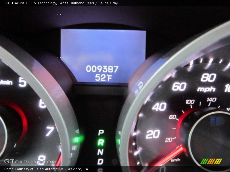 White Diamond Pearl / Taupe Gray 2011 Acura TL 3.5 Technology