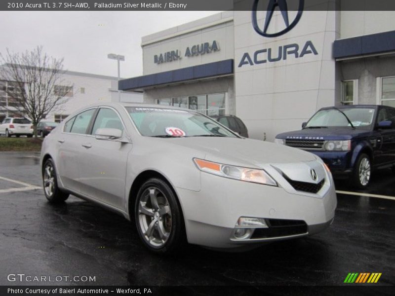 Palladium Silver Metallic / Ebony 2010 Acura TL 3.7 SH-AWD