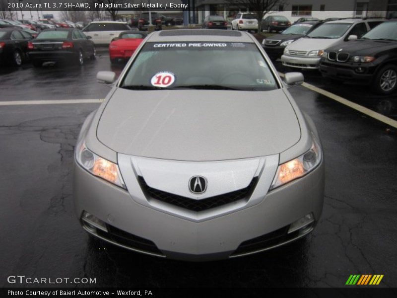 Palladium Silver Metallic / Ebony 2010 Acura TL 3.7 SH-AWD