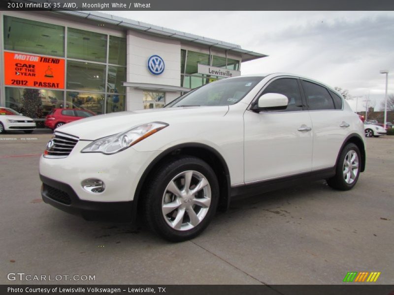 Moonlight White / Wheat 2010 Infiniti EX 35 AWD