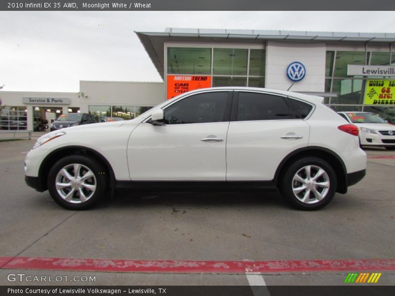 Moonlight White / Wheat 2010 Infiniti EX 35 AWD