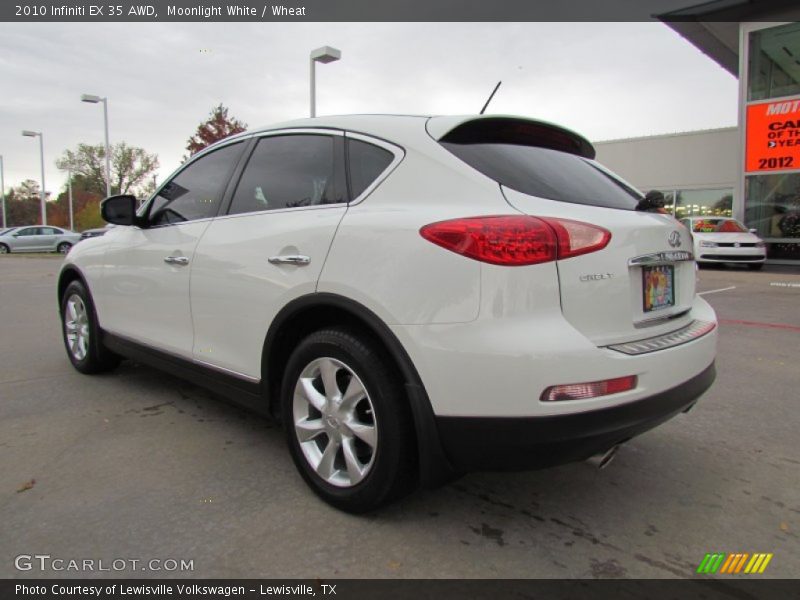 Moonlight White / Wheat 2010 Infiniti EX 35 AWD