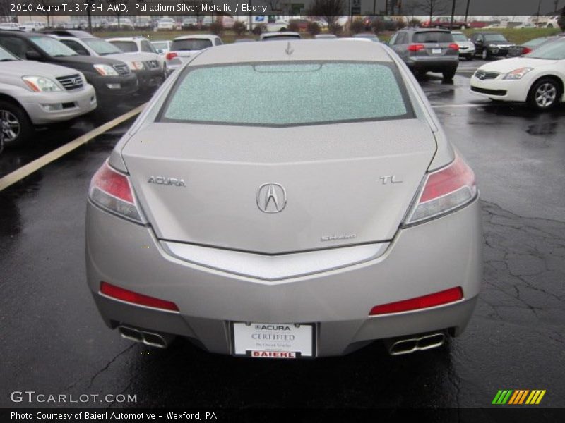 Palladium Silver Metallic / Ebony 2010 Acura TL 3.7 SH-AWD