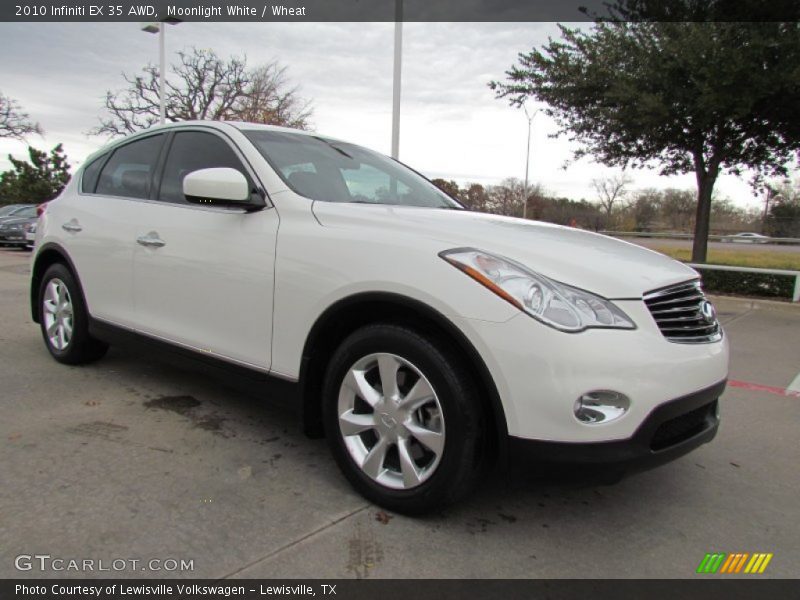 Moonlight White / Wheat 2010 Infiniti EX 35 AWD