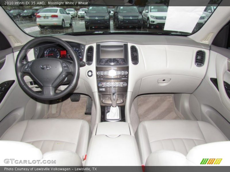 Moonlight White / Wheat 2010 Infiniti EX 35 AWD