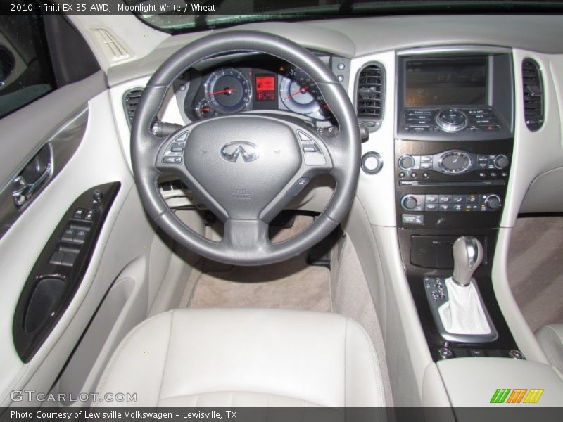 Moonlight White / Wheat 2010 Infiniti EX 35 AWD