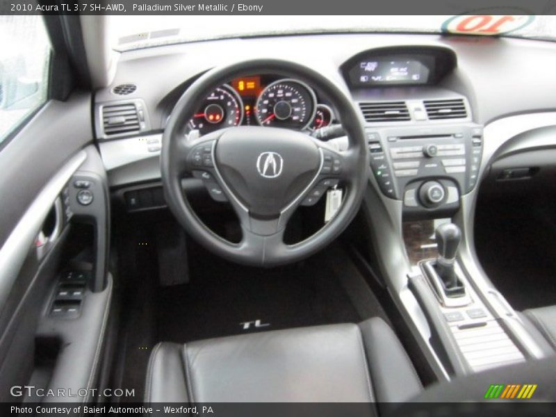 Palladium Silver Metallic / Ebony 2010 Acura TL 3.7 SH-AWD