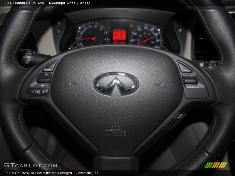 Moonlight White / Wheat 2010 Infiniti EX 35 AWD