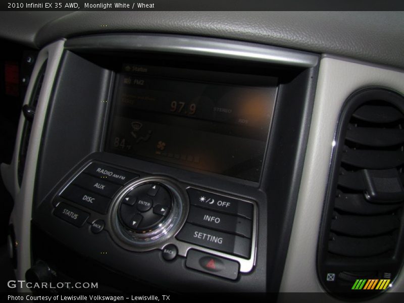 Moonlight White / Wheat 2010 Infiniti EX 35 AWD