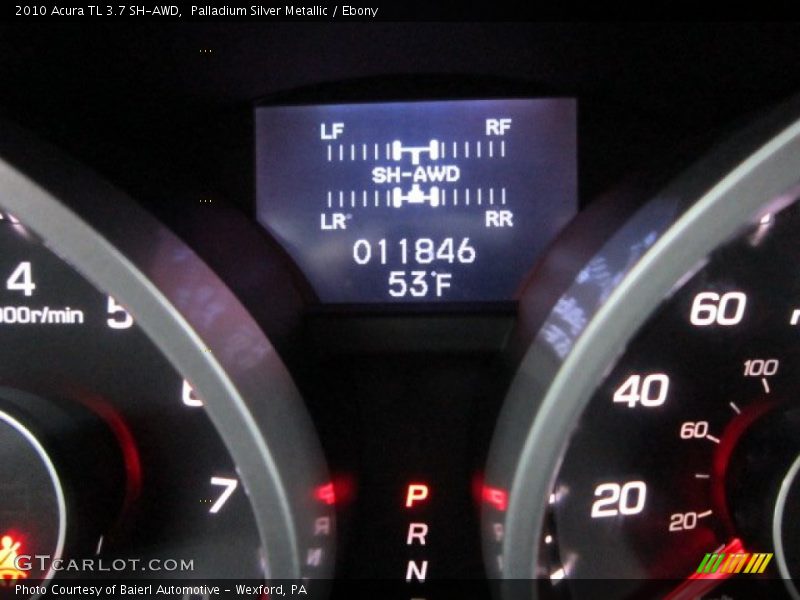 Palladium Silver Metallic / Ebony 2010 Acura TL 3.7 SH-AWD