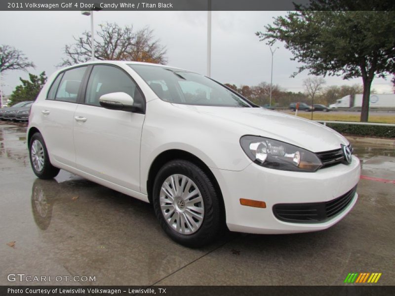 Candy White / Titan Black 2011 Volkswagen Golf 4 Door