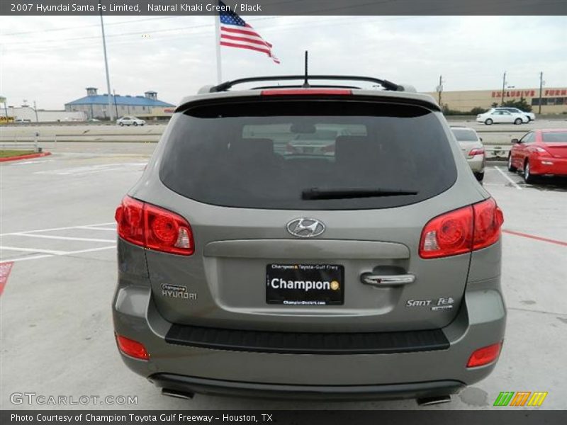 Natural Khaki Green / Black 2007 Hyundai Santa Fe Limited