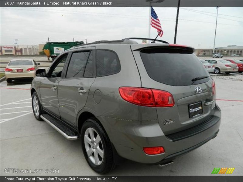 Natural Khaki Green / Black 2007 Hyundai Santa Fe Limited