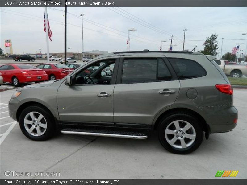 Natural Khaki Green / Black 2007 Hyundai Santa Fe Limited