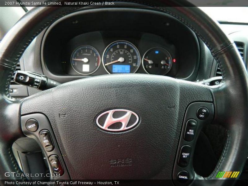 Natural Khaki Green / Black 2007 Hyundai Santa Fe Limited