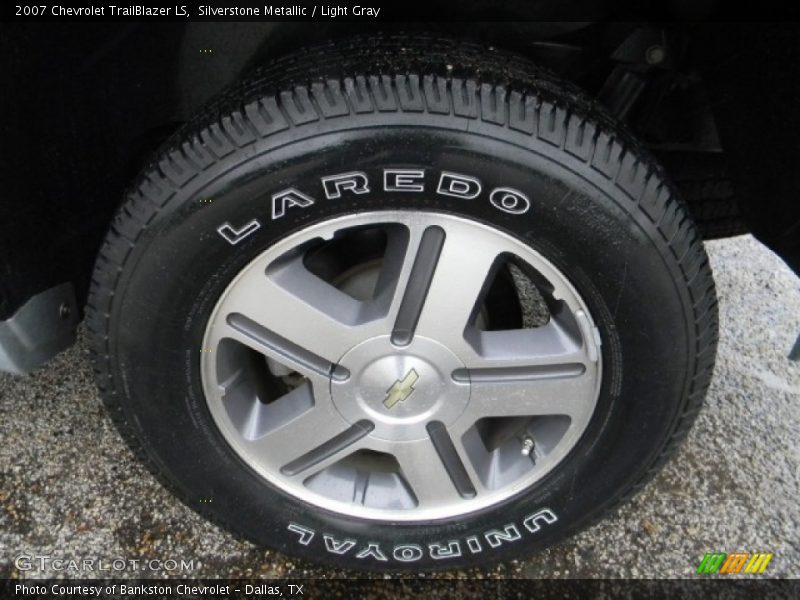 Silverstone Metallic / Light Gray 2007 Chevrolet TrailBlazer LS