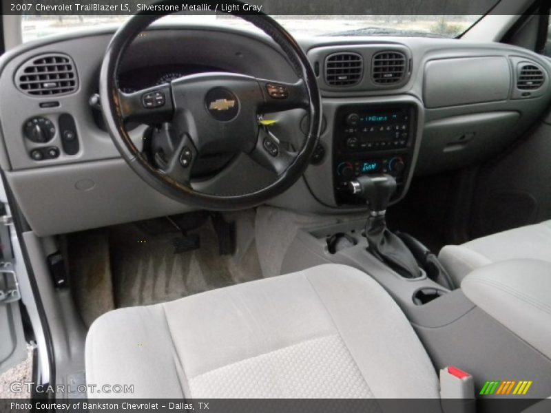 Silverstone Metallic / Light Gray 2007 Chevrolet TrailBlazer LS