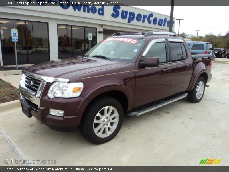 Dark Cherry Metallic / Stone 2008 Ford Explorer Sport Trac Limited